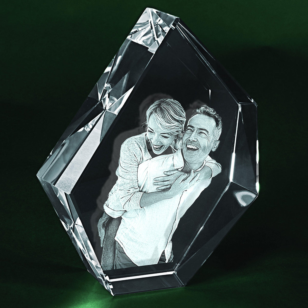 3d crystal photo - couple in prestige 3d crystal - forever-always