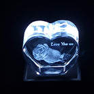 3D Crystal Photo Heart Personalised your way forever-always.co.uk