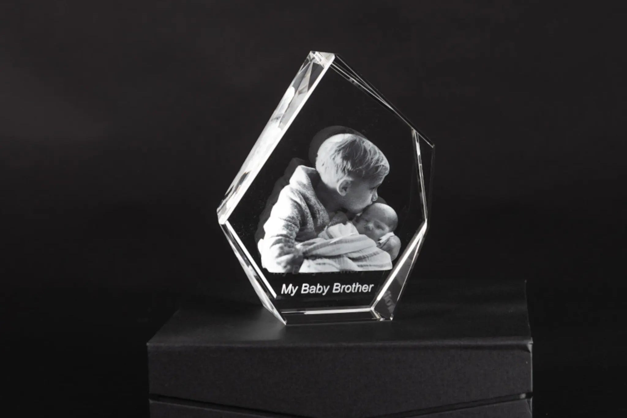Get a Stunning 3D Photo Crystal. Our Prestige Iceberg shape Crystal encapsulates the beauty of your special moment. A perfect way to Keep a special moment.