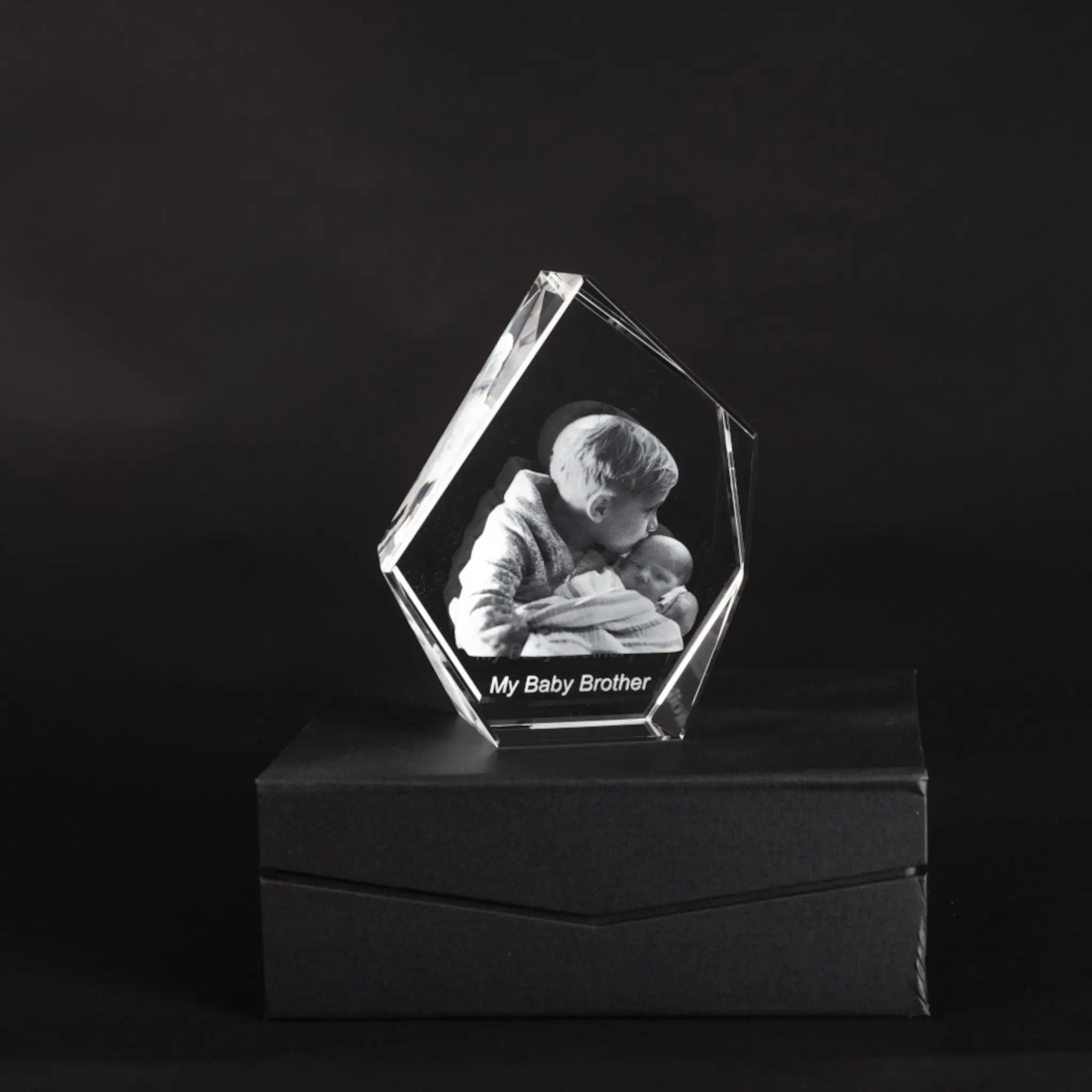 Get a Stunning 3D Photo Crystal. Our Prestige Iceberg shape Crystal encapsulates the beauty of your special moment. A perfect way to Keep a special moment.