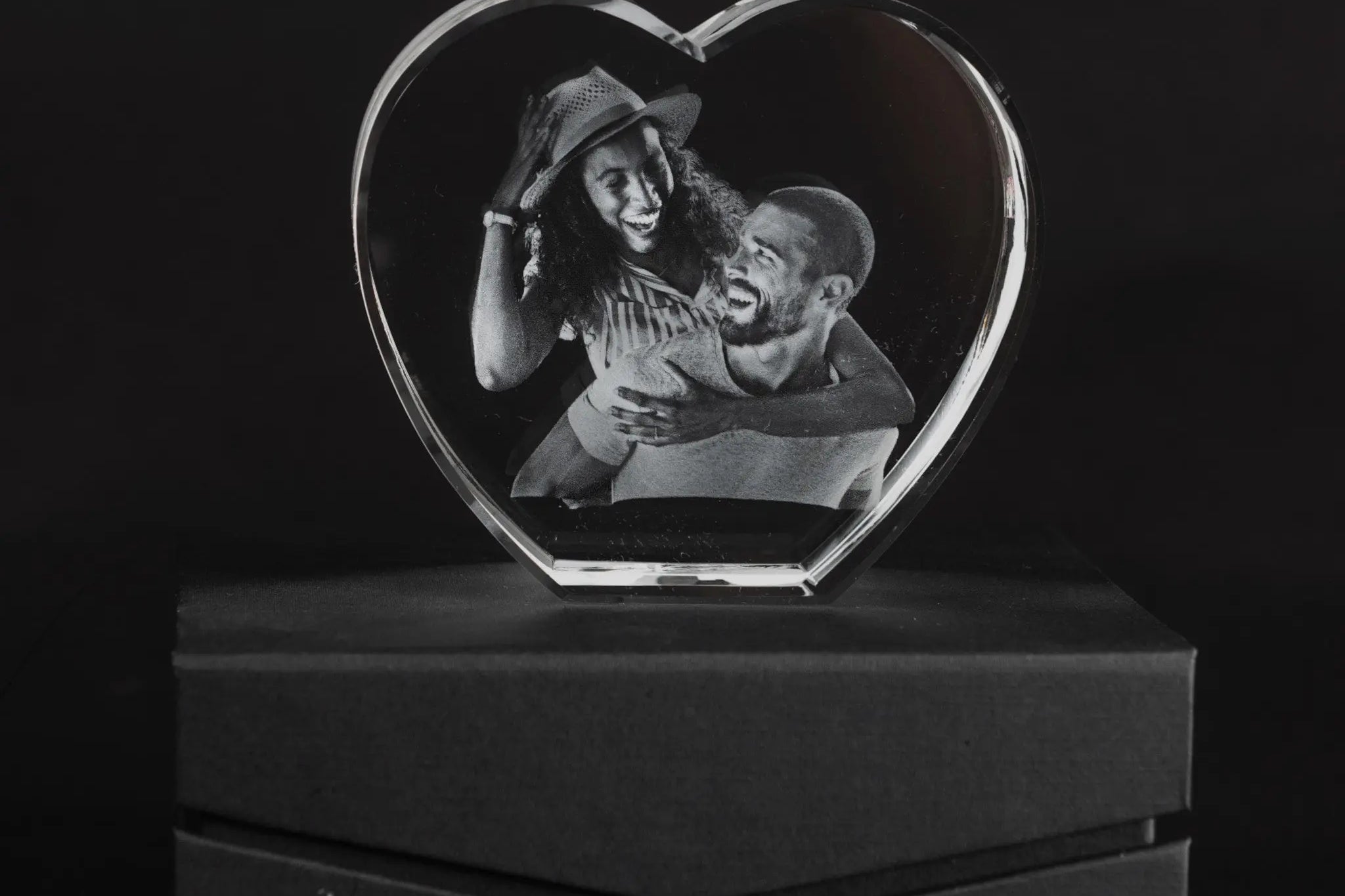 3D Crystal Photo Heart Personalised your way - Forever-Always
