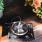 2d christmas ornament with picture of a cute cat with words " forever in our Hearts"