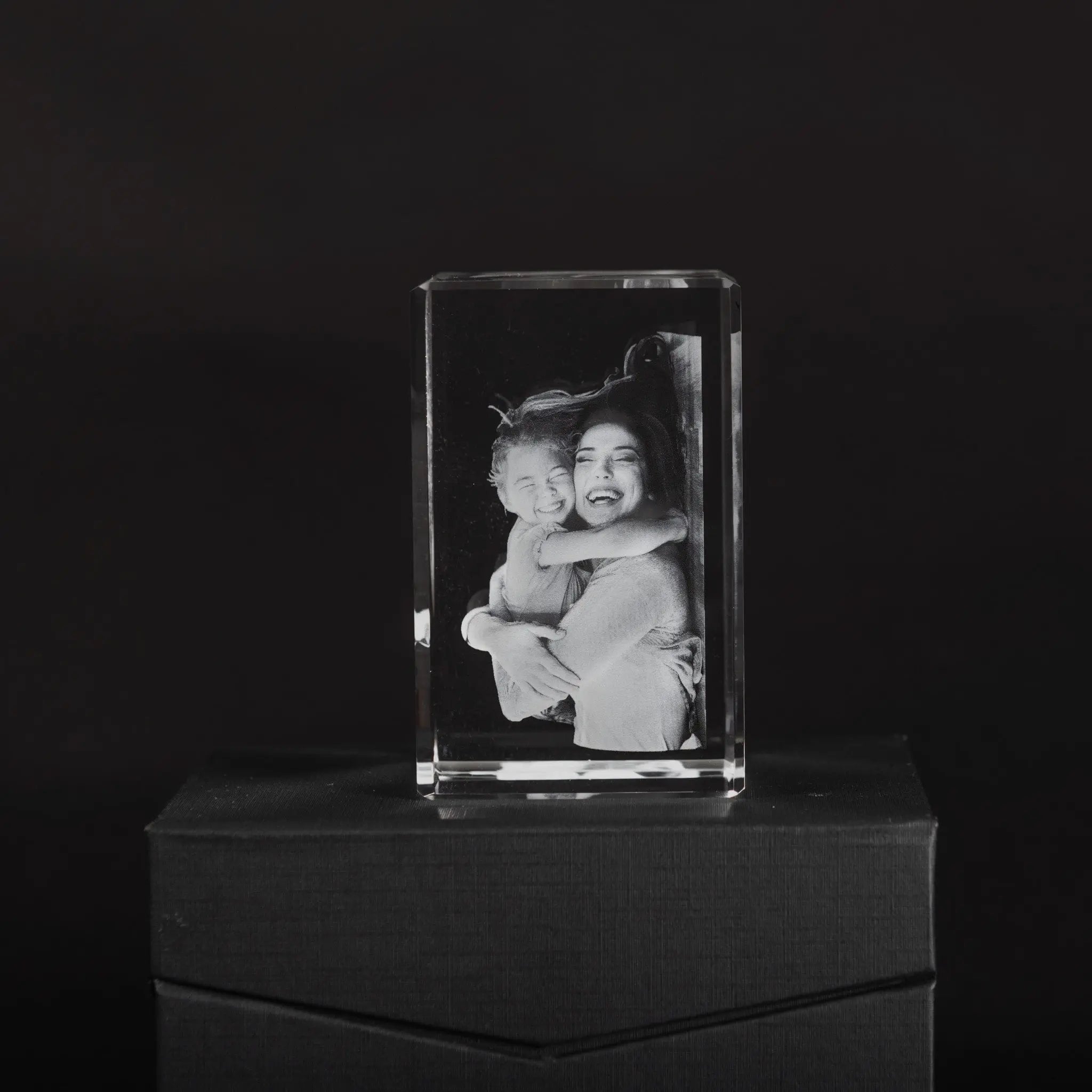 3D photo crystal tall forever-always.co.uk